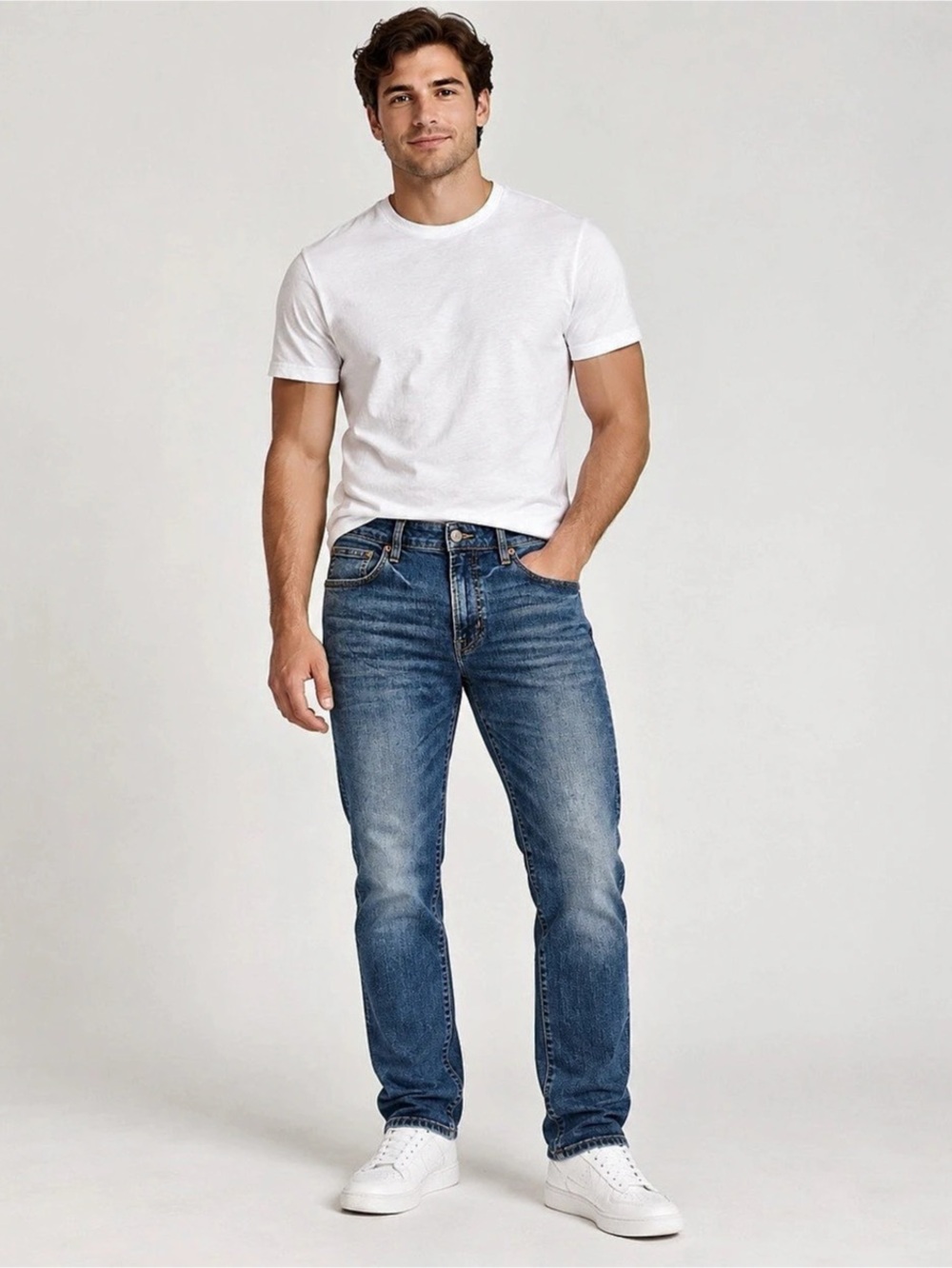 American Eagle Extreme Flex Men’s Jeans 33x32 Medium Wash Straight Leg